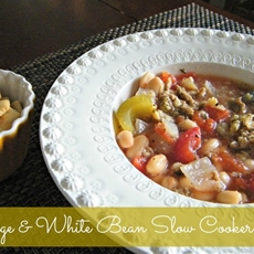 Sausage & White Bean Slow Cooker Soup