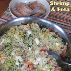 Roasted Shrimp and Feta recipe