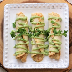 Shrimp and Bean Taquitos
