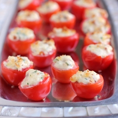 Bacon and Boursin Stuffed Tomatoes