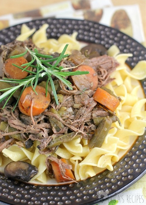 Crockpot Rosemary Pot Roast recipe Chefthisup