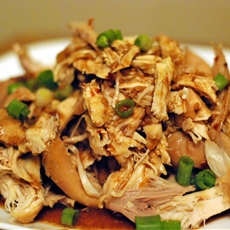 Slow Cooker Bourbon Pulled Chicken