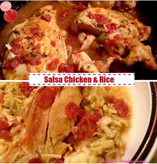 Slow Cooker Salsa Chicken & Rice recipe Chefthisup