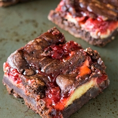 Cherry Cheesecake Brownies