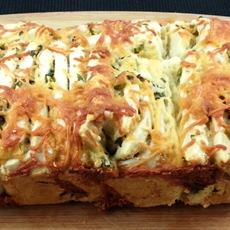 GARLIC JALAPENO BASIL PULL APART BREAD