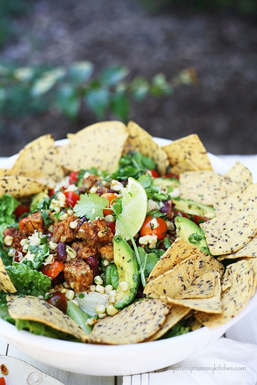 Vegetarian Taco Salad Recipe Chefthisup