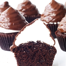 Chocolate High Hat Cupcakes