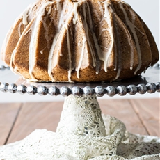 Eggnog Bundt Cake with Sugary Eggnog Glaze
