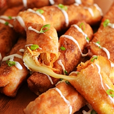 Buffalo Chicken Mozzarella Logs