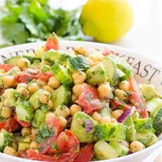 Chickpea and Avocado Garden Salad