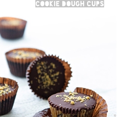 Chocolate & Peanut Butter Cookie Dough Cups