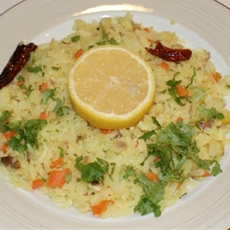 Lemon Poha (Lemon Aval)