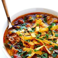 Slow Cooker Chicken Enchilada Soup