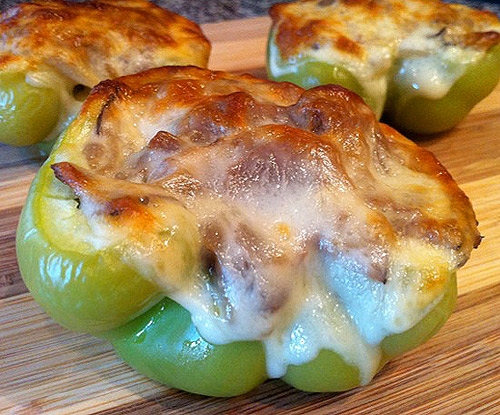 Philly Cheesesteak Stuffed Bell Peppers