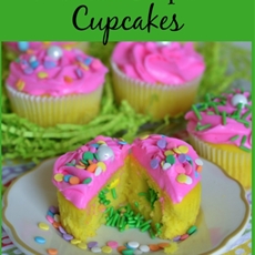 Easter Cupcakes Funfetti Surprise