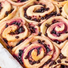 Chocolate Chip Cherry Sweet Rolls