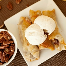 Pecan Pie Egg Rolls