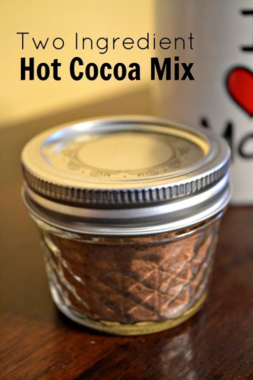 Two Ingredient Hot Cocoa Mix recipe Chefthisup